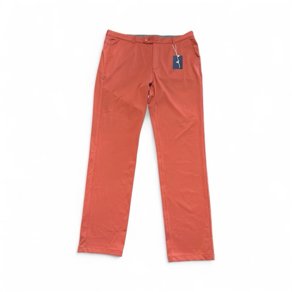 Boston Scott Men's Golf Tech Performance Pants Merlot Size 36 X 33 NWT